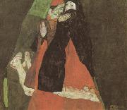 Egon Schiele Cardinal and Nun (mk12) oil painting reproduction